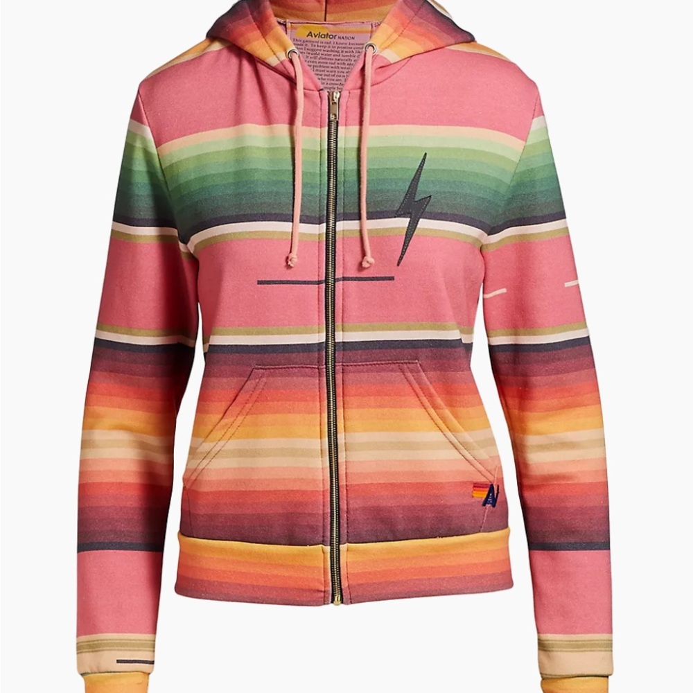 AVIATOR NATION Serape Bolt Stitch Hoodie